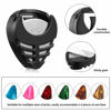 Picture of 6 Pieces Pick Holder Stick-on Guitar Pick Holder Black Plastic Easy to Paste on the Guitar with Adhesive Back and Spring Guitar Accessories Convenient Picks Placement for Acoustic Guitar Bass Ukulele