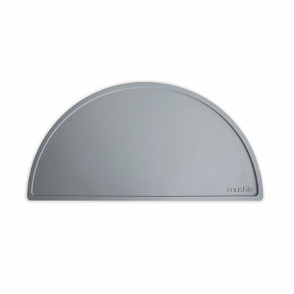 Picture of mushie Silicone Placemat for Kids | BPA-Free Non-Slip Design (Stone)
