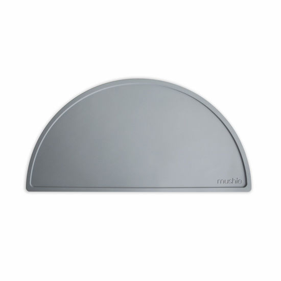Picture of mushie Silicone Placemat for Kids | BPA-Free Non-Slip Design (Stone)