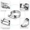 Picture of TICONN 20PCS Hose Clamp Set - 1-1/4'' - 1-23/32'' 304 Stainless Steel Worm Gear Hose Clamps for Pipe, Intercooler, Plumbing, Tube and Fuel Line