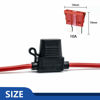 Picture of 10 Pack 16 AWG Inline Fuse Holder - 12 Volts Fuse Holder for 10A Blade Fuse