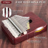 Picture of Kalimba Thumb Piano 17 Keys Finger piano (Wine red)