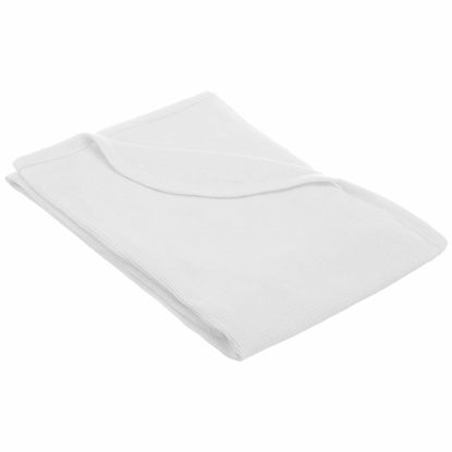 Picture of American Baby Company 100% Cotton Thermal Waffle Toddler Cot Blanket, Soft, Breathable & Stretchy, White, 36" x 48" for Boys and Girls, Versatile for Nap Time, Preschool and Travel