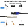 Picture of Smithok 2 Pack XLR to 1/4 Cable,Balanced XLR Female to 1/4 inch 6.35mm Female Stereo Audio Adapter,3 Pin Female XLR to Quarter inch TRS Connector Converter Interconnect Cable - 1 Feet (30 cm) Black