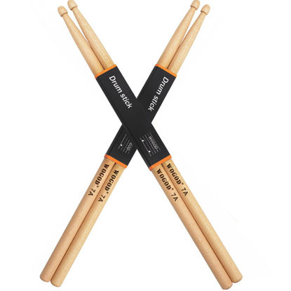 Picture of Drum Sticks 7a Drumsticks Maple Wood Tip Drumsticks (2 Pair)