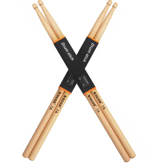 Picture of Drum Sticks 7a Drumsticks Maple Wood Tip Drumsticks (2 Pair)
