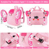 Picture of Accmor Toddler Harness Backpack Leash, Cute Butterfly Kid Backpacks with Anti Lost Wrist Link, Mini Child Backpack Harness Leashes Walking Wristband Travel Bag Harness Rein for Baby Girls (Pink)