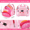 Picture of Accmor Toddler Harness Backpack with Leash, Cute Dinosaur Kid Backpacks with Anti Lost Wrist Link, Mini Child Harness Leash Walking Wristband Baby Protection Belt for Girls Aged 1-3 Years