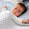 Picture of Pro Goleem Baby Soft Minky Dot Blanket with Silky Satin Backing Baby Gifts for Boys and Girls (White, 30’’ x 40’’)