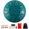 Picture of Eavnbaek Steel Tongue Drum 6 Inch 8 Note Steel Hand Drum with Bag, Music Book, Drumsticks, Mallet Holder and Finger Paddles, for Camping, Meditation or Yoga (Moss Blue)