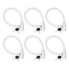 Picture of Urban August Child-Proof Refrigerator Lock with Keys - Cable Lock for French Door Fridge, Bike, Stroller, & Helmet - Cabinet Lock for Kids & Adults (Regular, White, 6 Pack Keyed Alike)