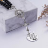Picture of Cross Car Charm, for He Will Order His Angels to Protect You Wherever You Will Go, Rear View Mirror Car Charm, Psalm 91:11, Bible Verse, Religious Gifts for Women