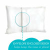 Picture of Little Sleepy Head Toddler Pillowcase, 100% Cotton & Hypoallergenic Pillow Case for Toddler Pillow, Snug Fit Envelope Pillowcase, 13x18 Pillowcase, Pilllow Sold Separately (White Envelope)