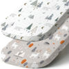 Picture of Stretch Fitted Bassinet Sheet Set BROLEX 2 Pack Cradle Sheets for Bassinet Pad/Mattress,Unisex Boys Girls,Ultra Soft,Snowy Forest