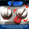 Picture of Vadiff Silicone Gas Stove Child Safety Knob Locks | Oven Knob Guard (5Pk)(Red)
