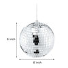 Picture of Suwimut 4 Pack Mirror Disco Ball, 6 Inch Cool and Fun Silver Hanging Party Disco Ball with Attached String for a Party or Dj Light Effect, Party Decorations, Home Decorations, Stage Props