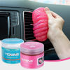 Picture of TICARVE 2Pack Cleaning Gel Car Putty Slime for Detailing Putty Detail Tools Car Interior Cleaner Automotive Cleaning Kits Keyboard Cleaner Blue Rose (320g/11.2oz)