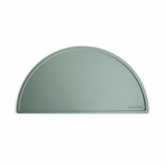 Picture of mushie Silicone Placemat for Kids | BPA-Free Non-Slip Design (Cambridge Blue)