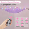 Picture of Basumee Stuffed Animals Net or Hammock with LED Light Hanging Toy Net Hammock for Stuffed Animals Storage Stuff Animals Hammocks for Nursery Kids Room with Remote Control, 8 Kinds of Lights(Pack of 1)