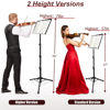 Picture of 70IN Sheet Music Stand, Tall Music Stand for Sheet Music High Stability, Adjustable Portable Music Stand with Carrying Bag for Guitar, Violin, Ukulele (33-70IN-A)