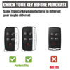 Picture of Gematay for Land Rover Jaguar Key Fob Cover, Key Case Compatible with Evoque Velar Sport Discovery Freelander2 LR4 Land Rover Sport Jaguar XF XJ XE F-PACE F-TYPE Smart Key Protector
