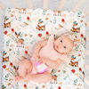 Picture of 4 Pack Woodland Forest Animals Wood Neutral Unisex Fitted Baby Crib Sheets Set for Baby Boys or Girls (Beer, 52 * 28)