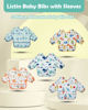 Picture of Lictin Long Sleeve Bibs 5 Pack - Baby Bibs for Boy, Waterproof Toddler Bibs, 0-24 Months Neutral Baby Smock for Eating, Reusable Infant Baby Bibs for Feeding Teething or Weaning