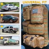 Picture of Universal Tactical Car Seat Back Organizer Bag Tactical Molle Vehicle Organizers Panel Vehicle Protector Organizers with 5 Detachable Pouches for Car Truck Ford Jeep (Upgraded-A-Khaki)
