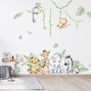 Picture of 59.05x53.14 Inch Woodland Animals Wall Decals Wall Tree Decals Forest Animal Wall Decal Elephant Zebra Monkey Giraffe Nursery Decor for Home Baby Room Decorations Boys Girls Bedroom Art