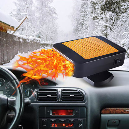 Picture of 12V 150W Portable Car Heater,2 in1 Fast Heating and Cooling Fan for Car Windshield Defogger Defroster,Car Heater Plug-in Cigaerte Lighter for Driver Men Women