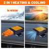Picture of 12V 150W Portable Car Heater,2 in1 Fast Heating and Cooling Fan for Car Windshield Defogger Defroster,Car Heater Plug-in Cigaerte Lighter for Driver Men Women
