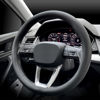Picture of LKWLIKEI Nappa Premium Leather car Steering Wheel Cover, Non-Slip, Breathable, Universal 15 inches, Black.