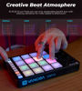 Picture of Vangoa Beat Maker Machine with 16 RGB Pads, Wireless USB Midi Velocity Drum Pad Controller 8 Knobs, Aftertouch Beating Machine with Note Repeat for Music Production Beginners, Daw, Mac, PC, Ipad