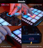 Picture of Vangoa Beat Maker Machine with 16 RGB Pads, Wireless USB Midi Velocity Drum Pad Controller 8 Knobs, Aftertouch Beating Machine with Note Repeat for Music Production Beginners, Daw, Mac, PC, Ipad