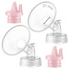Picture of Maymom Pump Part Compatible with Spectra/Ameda Luna Pumps, Syngery Gold; Incl Wide Mouth Flange 21 mm 2nd Gen. Pink Valve; Not Original Spectra Flange; Replaces Spectra S1 S2, Plus Shield, Accessories