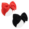 Picture of YanJie Halloween Baby Headbands Cheer Bows, Orange Black Hair Bow Baby Girl Elastic Nylon Bows Halloween Headbands Gifts for Baby Newborn Todder Infant