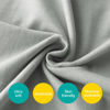 Picture of Biloban Organic Cotton Toddler Pillowcase 2 Pack, (Pillowcase Only) Kids Pillowcase for Sleeping Fit Pillow Sized 13"x 18" or 14"x19", Envelope Travel Pillowcase for Girl Boy, Gray&Navy Blue