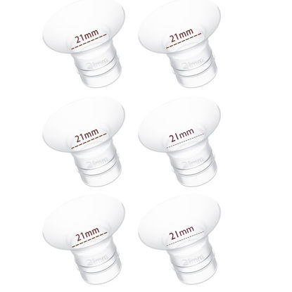 Picture of 21mm Flange Insert 6PC, Compatible with 21mm Flange Spectra/Flange Inserts for Spectra Flange 21mm/Momcozy Flange Inserts/Wearable Breast Pump Flange Insert/Medela Flange 21mm/Elvie/Willow/TSRETE
