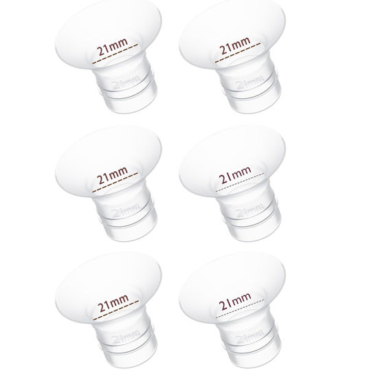 Picture of 21mm Flange Insert 6PC, Compatible with 21mm Flange Spectra/Flange Inserts for Spectra Flange 21mm/Momcozy Flange Inserts/Wearable Breast Pump Flange Insert/Medela Flange 21mm/Elvie/Willow/TSRETE