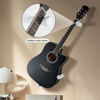 Picture of DAZZLIFE Horizontal Guitar Wall Hanger for Acoustic Electric Bass Ukulele Banjo (White)