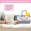 Picture of ABenkle Baby Diaper Caddy, Nursery Storage Bin and Car Organizer for Diapers Wipes, Cotton Rope Basket Changing Table Caddy