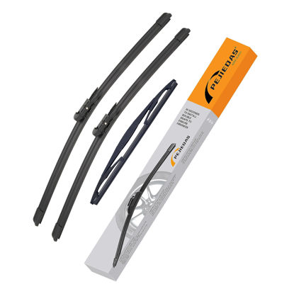 Picture of 3 Wiper Blades for Ford Escape 2008-2012, Front Wiper Blades + Rear Wiper Blades, OE Original Style (20" + 20" + 12" - Pack of 3)