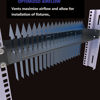 Picture of JINGCHENGMEI 1U Vented Rack Shelf Universal Rack Tray No Lip for 19 Inches Network Cabinet or Server Rack (6 Inches Deep)