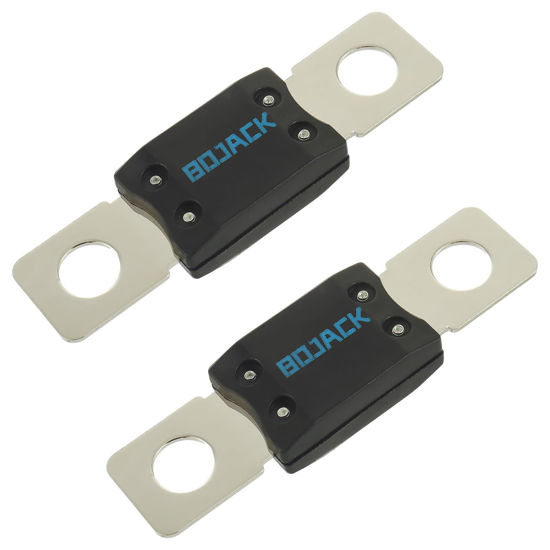 Picture of BOJACK MEGA/AMG High Current Fuse Bolt-on Fuse 100A Amp for Cars, Trucks, Construction Vehicles, Buses, Caravans (Pack of 2 ANM Fuses 100A)