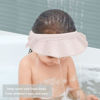 Picture of KOMIDK Baby Kids Shower Cap Shower Cap for Kids Shampoo Bath Bathing Hat Silicone Adjustable Washing Hair Shower Bathing Protection Bath Cap for Toddler, Baby, Kids, Children (White)