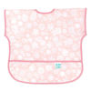 Picture of Bumkins Short Sleeve Bib for Girl or Boy, Toddler and Kids for 1-3 Years, Large Size, Essential Must Have for Junior Children, Eating, Mess Saving Soft Fabric Apron for Play, Lace Pink