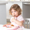 Picture of Bumkins Short Sleeve Bib for Girl or Boy, Toddler and Kids for 1-3 Years, Large Size, Essential Must Have for Junior Children, Eating, Mess Saving Soft Fabric Apron for Play, Lace Pink
