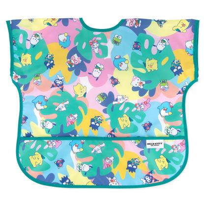 Picture of Bumkins Short Sleeve Bib for Girl or Boy, Toddler and Kids for 1-3 Years, Large Size, Essential Must Have for Junior Children, Eating, Mess Saving Soft Fabric Apron