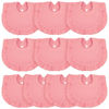 Picture of 10 Pcs Baby Muslin Bibs Drool Bandana Soft Adjustable Baby Cotton Bibs for Newborn Baby Girl Boy Toddlers Infants Teething (Pink)