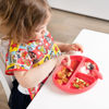 Picture of Bumkins Short Sleeve Bib for Girl or Boy, Toddler and Kids for 1-3 Years, Large Size, Essential Must Have for Junior Children, Eating, Mess Saving Soft Fabric Apron for Play, Wonder Woman DC Comics